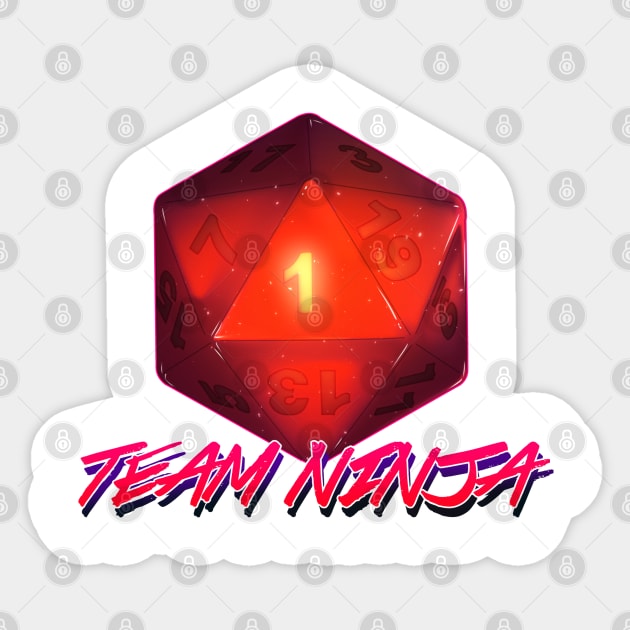 Team Ninja Sticker by Bhryn